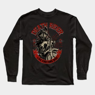 Death Rider Motorcycle Long Sleeve T-Shirt